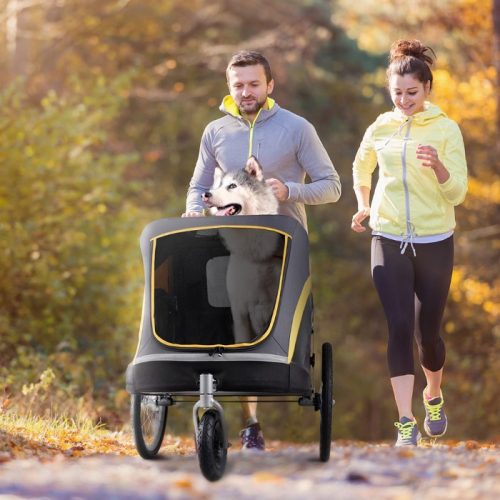 Heavy Duty Pet Stroller Running