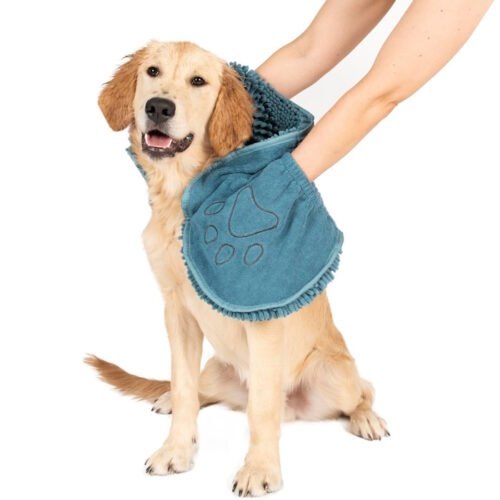 DGS Dirty Dog Shammy Towel for Dogs_Blue