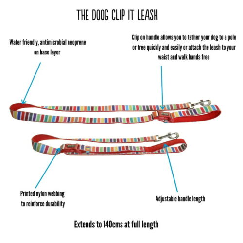 DOOG Clip It Neoprene Dog Leash Features