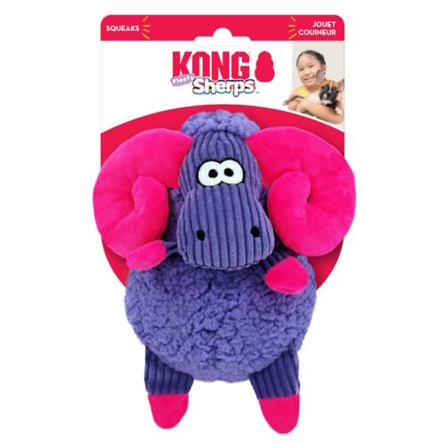 KONG Sherps Floofs Big Horn Plush Dog Toy
