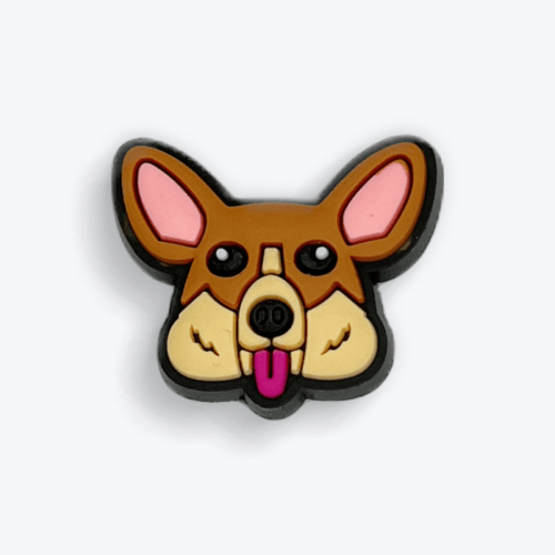 Happy Corgi Shoe Charm