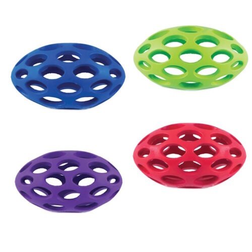 JW Hol-ee Football Dog Toy_colour range