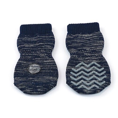 ZEEZ Hydrophobic Non-Slip Dog Pet Socks Navy