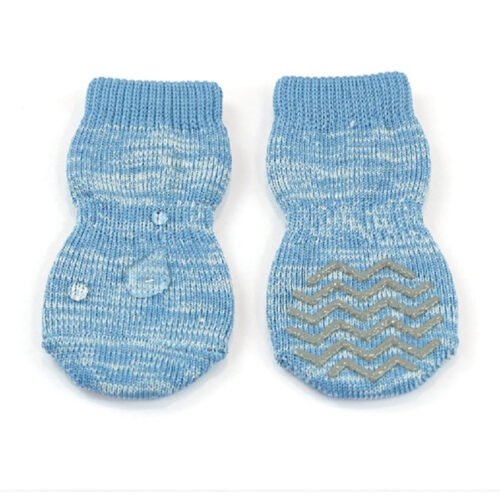 ZEEZ Hydrophobic Non-Slip Dog Socks Blue